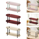 Maxbell Countertop Storage Rack Shelf Desktop Organizer for Counter Bedroom Bathroom Red