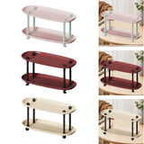 Maxbell Countertop Storage Rack Shelf Desktop Organizer for Counter Bedroom Bathroom Red
