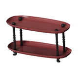Maxbell Countertop Storage Rack Shelf Desktop Organizer for Counter Bedroom Bathroom Red