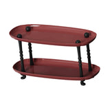 Maxbell Countertop Storage Rack Shelf Desktop Organizer for Counter Bedroom Bathroom Red