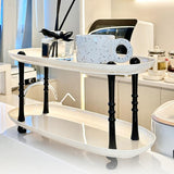 Maxbell Countertop Storage Rack Shelf Desktop Organizer for Counter Bedroom Bathroom Pink
