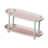 Maxbell Countertop Storage Rack Shelf Desktop Organizer for Counter Bedroom Bathroom Pink