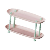 Maxbell Countertop Storage Rack Shelf Desktop Organizer for Counter Bedroom Bathroom Pink