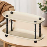 Maxbell Countertop Storage Rack Shelf Desktop Organizer for Counter Bedroom Bathroom Beige