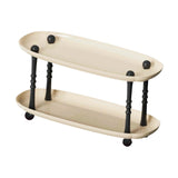 Maxbell Countertop Storage Rack Shelf Desktop Organizer for Counter Bedroom Bathroom Beige