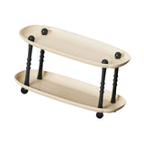 Maxbell Countertop Storage Rack Shelf Desktop Organizer for Counter Bedroom Bathroom Beige