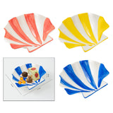 Maxbell Ceramic Shell Shaped Decorative Bowl for Entryway Birthday Gift Coffee Table Red