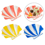 Maxbell Ceramic Shell Shaped Decorative Bowl for Entryway Birthday Gift Coffee Table Red