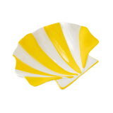 Maxbell Ceramic Shell Shaped Decorative Bowl for Entryway Birthday Gift Coffee Table Yellow