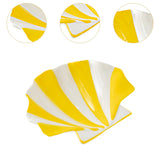 Maxbell Ceramic Shell Shaped Decorative Bowl for Entryway Birthday Gift Coffee Table Yellow