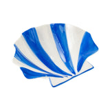 Maxbell Ceramic Shell Shaped Decorative Bowl for Entryway Birthday Gift Coffee Table Blue