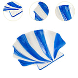 Maxbell Ceramic Shell Shaped Decorative Bowl for Entryway Birthday Gift Coffee Table Blue