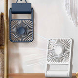 Maxbell Desk Fan Compact 3 Speeds Adjustable Personal Fan for Bedroom Office Desktop White