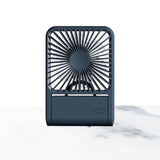 Maxbell Desk Fan Compact 3 Speeds Adjustable Personal Fan for Bedroom Office Desktop Blue
