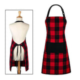 Maxbell Chef Apron with Large Pocket Kitchen Apron for Baking Cafes Bar Cleaning 71x81 cm