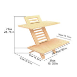 Maxbell Standing Desk Converter Wooden Versatile for Home or Office Use Laptop Riser