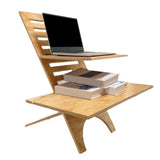 Maxbell Standing Desk Converter Wooden Versatile for Home or Office Use Laptop Riser