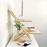 Maxbell Standing Desk Converter Wooden Versatile for Home or Office Use Laptop Riser