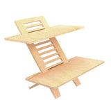 Maxbell Standing Desk Converter Wooden Versatile for Home or Office Use Laptop Riser