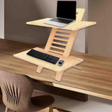 Maxbell Standing Desk Converter Wooden Versatile for Home or Office Use Laptop Riser