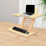 Maxbell Standing Desk Converter Wooden Versatile for Home or Office Use Laptop Riser