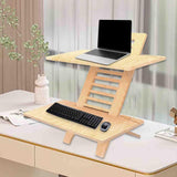 Maxbell Standing Desk Converter Wooden Versatile for Home or Office Use Laptop Riser