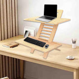 Maxbell Standing Desk Converter Wooden Versatile for Home or Office Use Laptop Riser