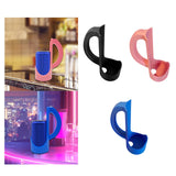 Maxbell Slim Can Holder with Handle Portable Reusable Beverage Grip for Parties Gift black