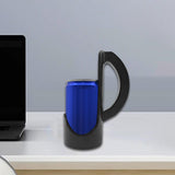 Maxbell Slim Can Holder with Handle Portable Reusable Beverage Grip for Parties Gift black