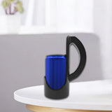 Maxbell Slim Can Holder with Handle Portable Reusable Beverage Grip for Parties Gift black