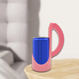 Maxbell Slim Can Holder with Handle Portable Reusable Beverage Grip for Parties Gift pink
