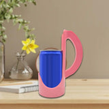 Maxbell Slim Can Holder with Handle Portable Reusable Beverage Grip for Parties Gift pink