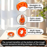 Maxbell Cable Winder Round Easy to Use Cable Management for Home Tabletop Study Room