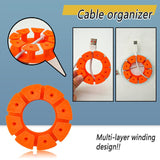 Maxbell Cable Winder Round Easy to Use Cable Management for Home Tabletop Study Room