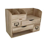 Maxbell Desk Organizer with Drawers Office Case for Sticky Notes Folders Paper Clips