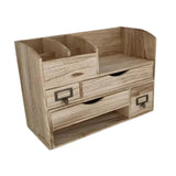 Maxbell Desk Organizer with Drawers Office Case for Sticky Notes Folders Paper Clips