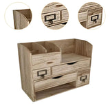 Maxbell Desk Organizer with Drawers Office Case for Sticky Notes Folders Paper Clips