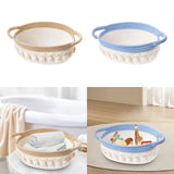 Maxbell Cotton Rope Woven Basket for Organizing Soft for Tabletop Bedroom Countertop Grass Yellow White