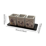 Maxbell Utensil Holders Wood Decorative Spoons Knives Forks Organizer for Home Decor