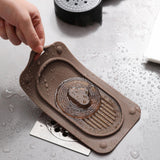 Maxbell Silicone Floor Drain Reusable Shower Drain Cover for Sinks Bathtubs Bathroom Brown