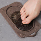 Maxbell Silicone Floor Drain Reusable Shower Drain Cover for Sinks Bathtubs Bathroom Brown