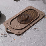 Maxbell Silicone Floor Drain Reusable Shower Drain Cover for Sinks Bathtubs Bathroom Brown