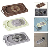 Maxbell Silicone Floor Drain Reusable Shower Drain Cover for Sinks Bathtubs Bathroom Brown