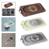 Maxbell Silicone Floor Drain Reusable Shower Drain Cover for Sinks Bathtubs Bathroom Brown