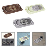 Maxbell Silicone Floor Drain Reusable Shower Drain Cover for Sinks Bathtubs Bathroom Brown