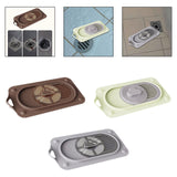 Maxbell Silicone Floor Drain Reusable Shower Drain Cover for Sinks Bathtubs Bathroom Brown