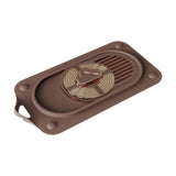 Maxbell Silicone Floor Drain Reusable Shower Drain Cover for Sinks Bathtubs Bathroom Brown