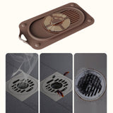Maxbell Silicone Floor Drain Reusable Shower Drain Cover for Sinks Bathtubs Bathroom Brown