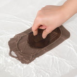 Maxbell Silicone Floor Drain Reusable Shower Drain Cover for Sinks Bathtubs Bathroom Brown