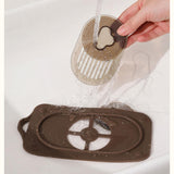 Maxbell Silicone Floor Drain Reusable Shower Drain Cover for Sinks Bathtubs Bathroom Brown